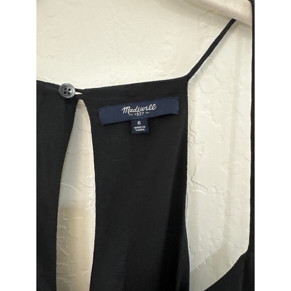 Madewell Black Silk Dress Size 6 - Picture 2 of 11